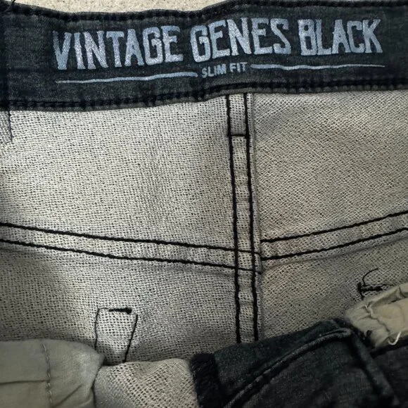 VGB Vintage Geans Black Men's Jeans Slim Fit New With Tags Size 32x32 - Picture 4 of 6